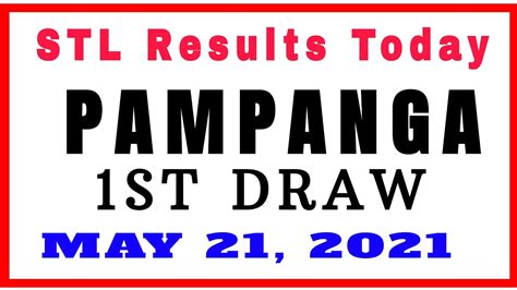 stl pampanga 1st draw today|PCSO Official .